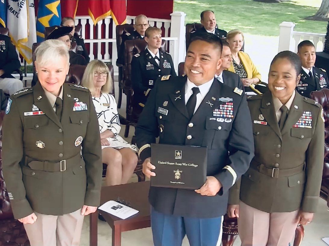 Lt. Col. Santos earns Army War College degree